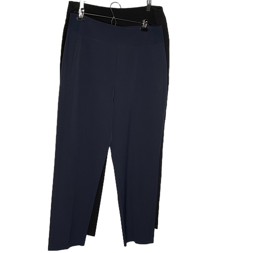 Athleta Women's Endless High‎ Rise Navy and Black Straight Leg Pants